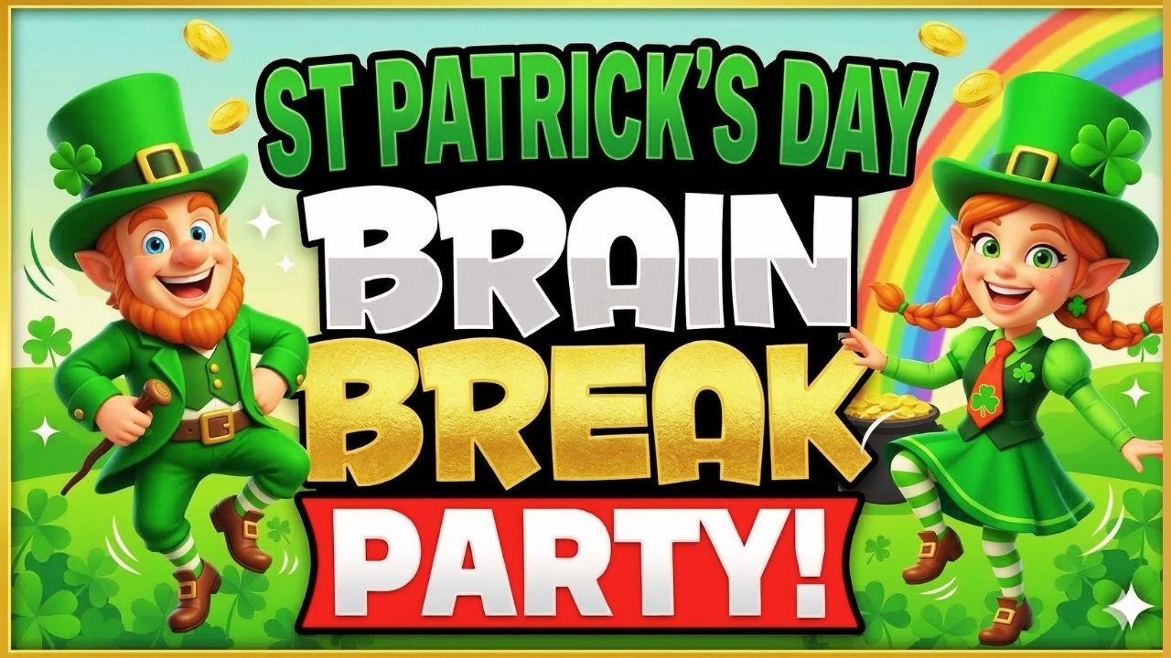 🍀 St Patrick’s Day Brain Break 🍀 | Freeze Dance | Brain Breaks for Kids