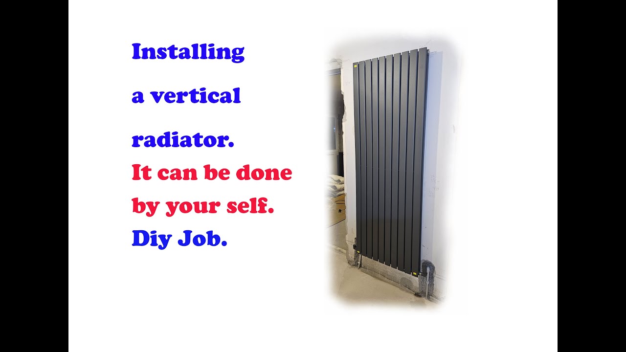 Installing mounting on the wall vertical radiator