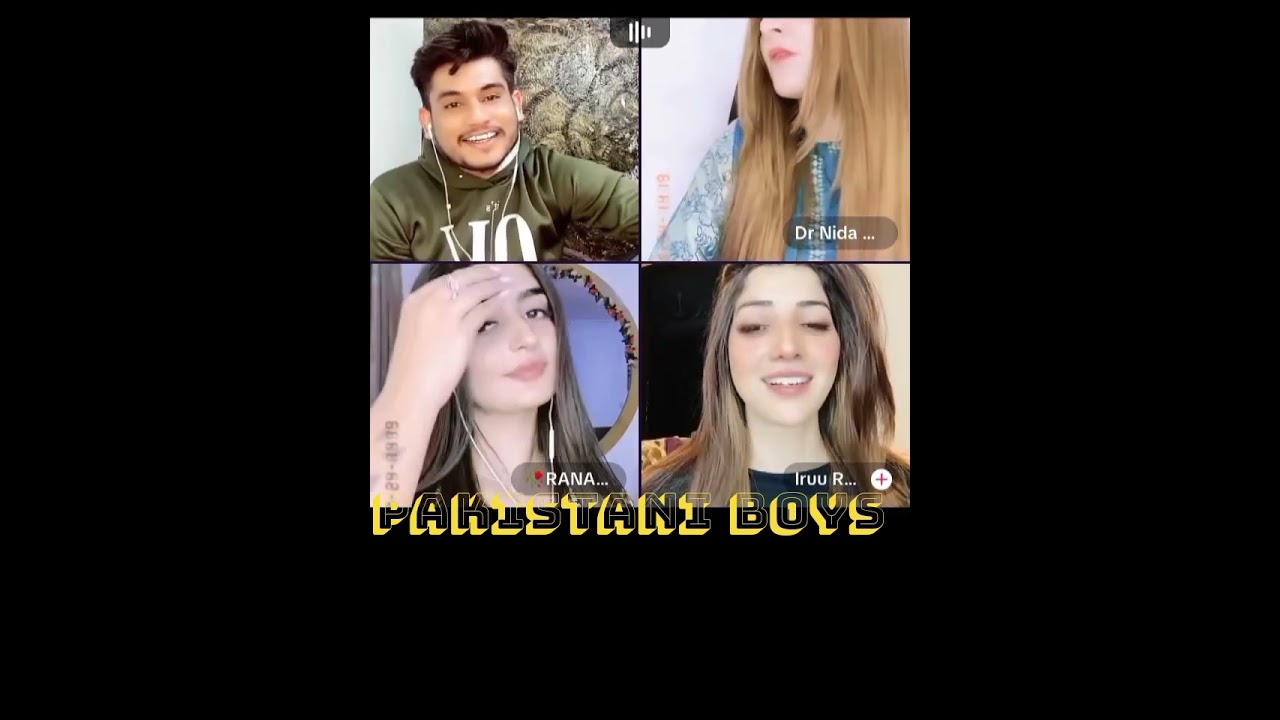 Bilal Malhi rana hoor irru and doctor nida tiktok live stream by pakistani boys