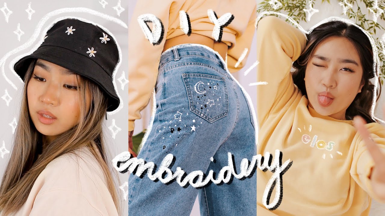 Эстетическая вышитая одежда своими руками 💫| JENerationDIY