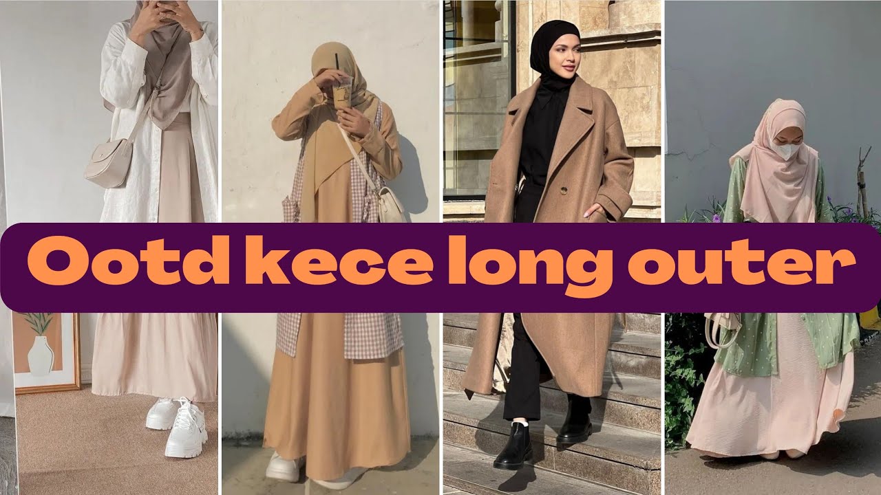 rekomendasi long outer casual untuk ootd hijab remaja masakini