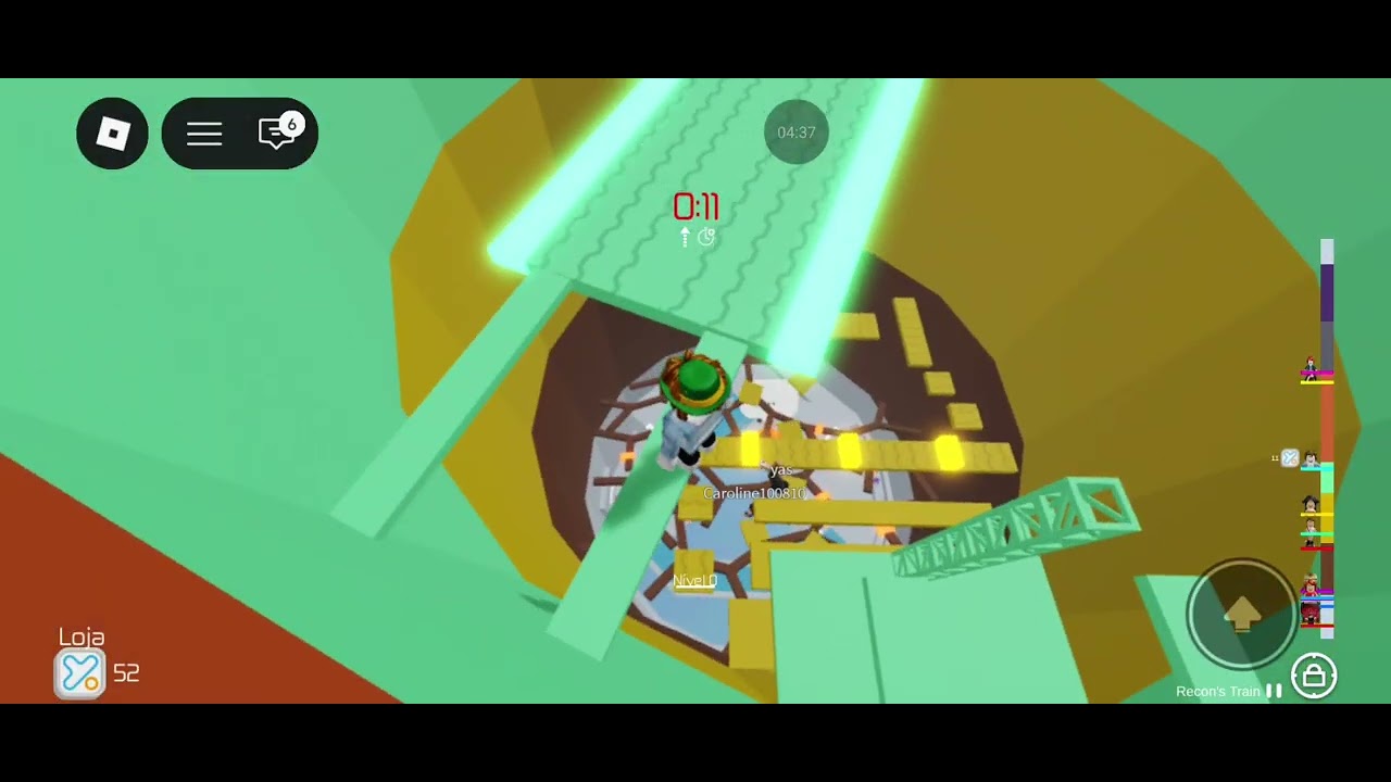 Jogando tower of hell