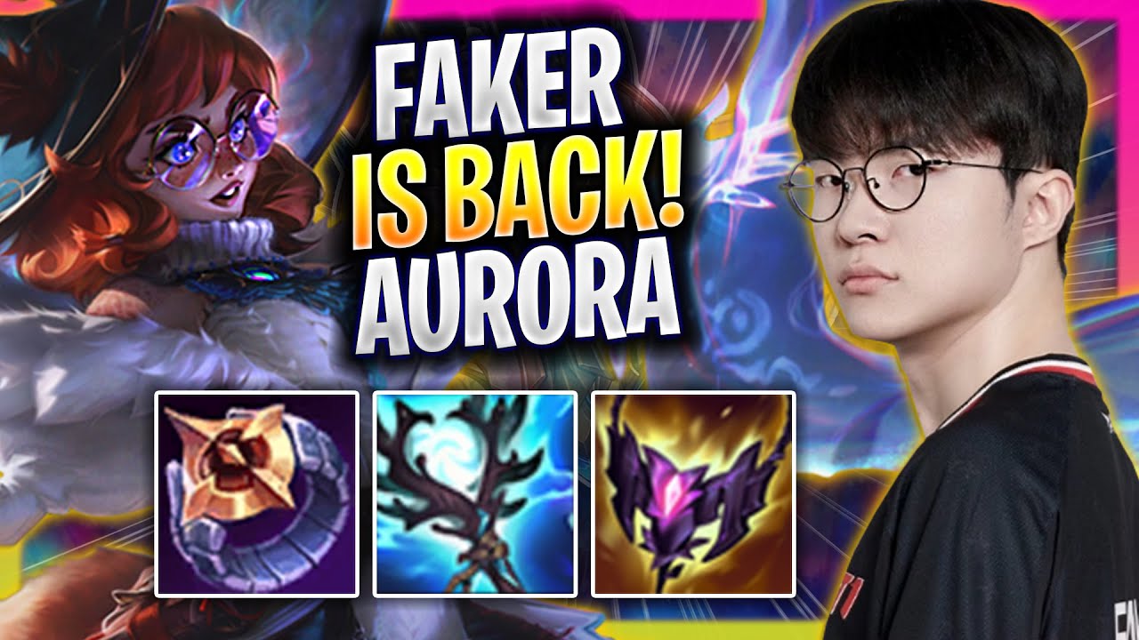 FAKER IS BACK TO KOREA SOLOQ WITH AURORA! - T1 Faker Plays Aurora MID vs Vex! | Season 2025