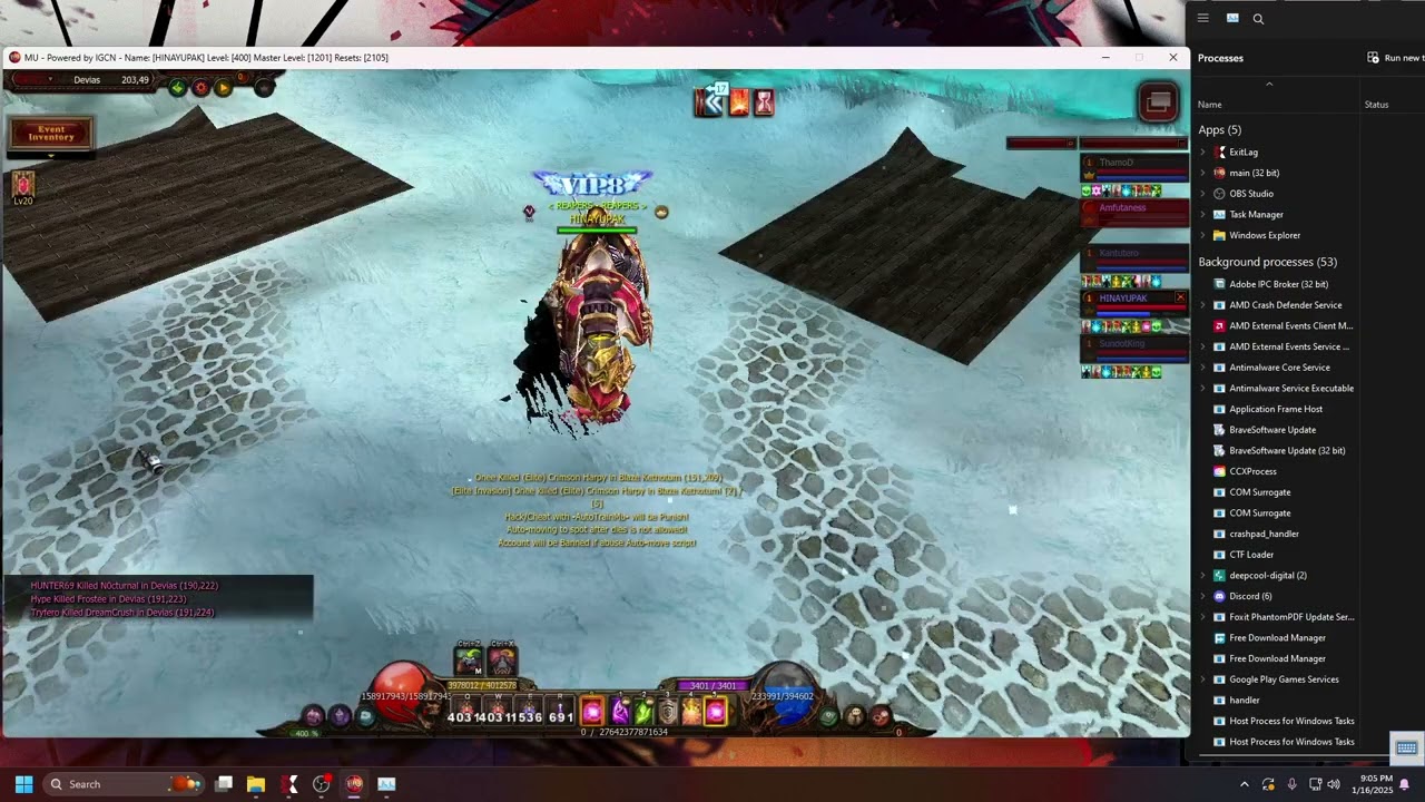 DRAGON.MU ICE WIND VALLEY EVENT (1/16/2025)
