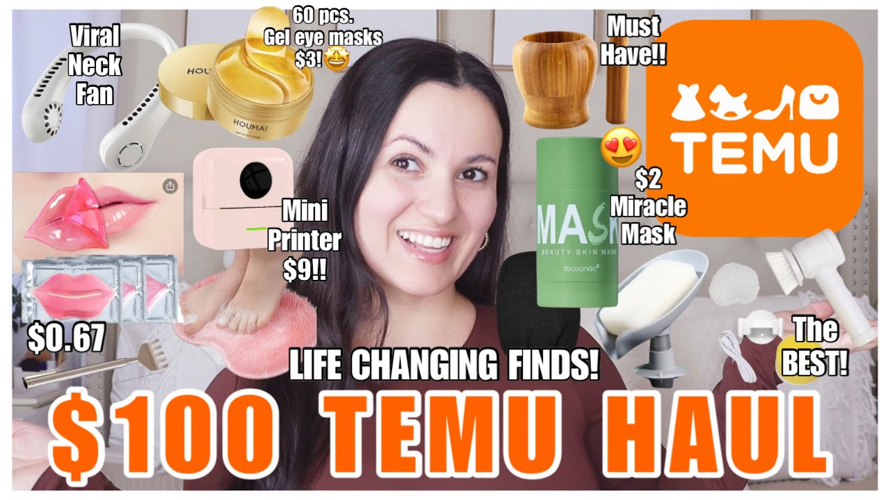 NEW TEMU $100 HAUL! Is It Worth It? Let’s Test it Out! IS TEMU A SCAM?!