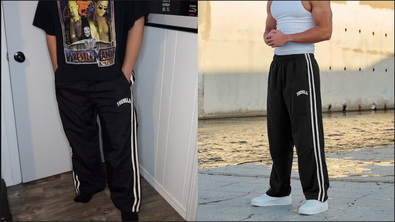 YoungLA 249 Men's Flagship Track Pants (try-on)