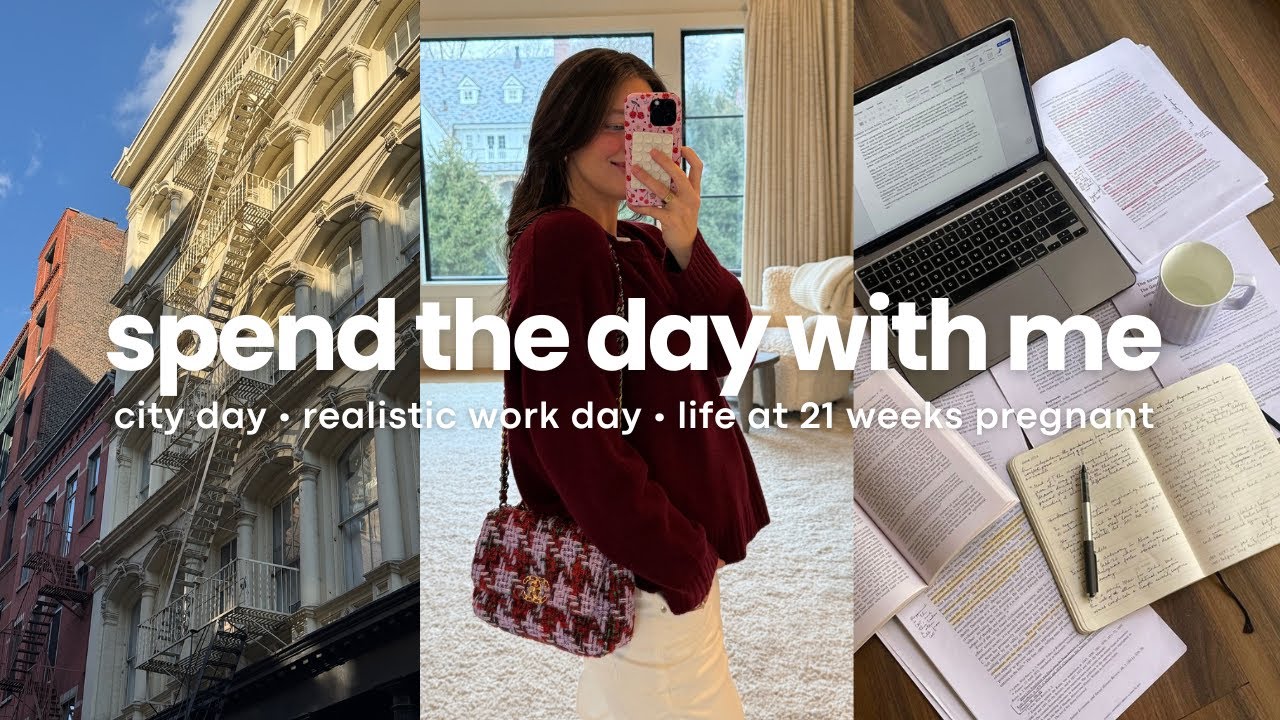 Realistic Pregnancy Vlog | NYC Meetings, Anxiety, Iron IV & Family Trip Prep