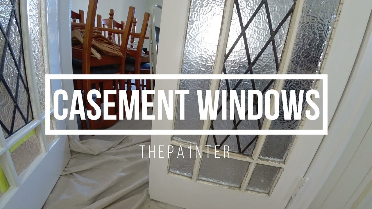 Painting casement windows with oil based undercoat