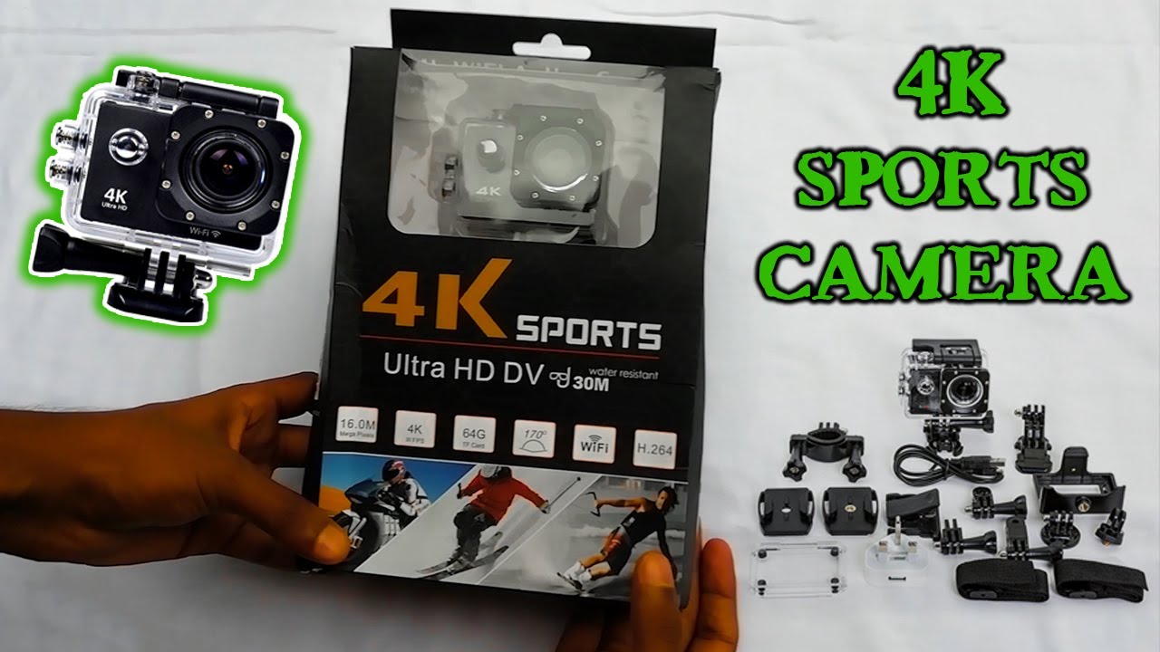 4K Sports Ultra HD DV Camera With Wifi I Unboxing and Footage Review
