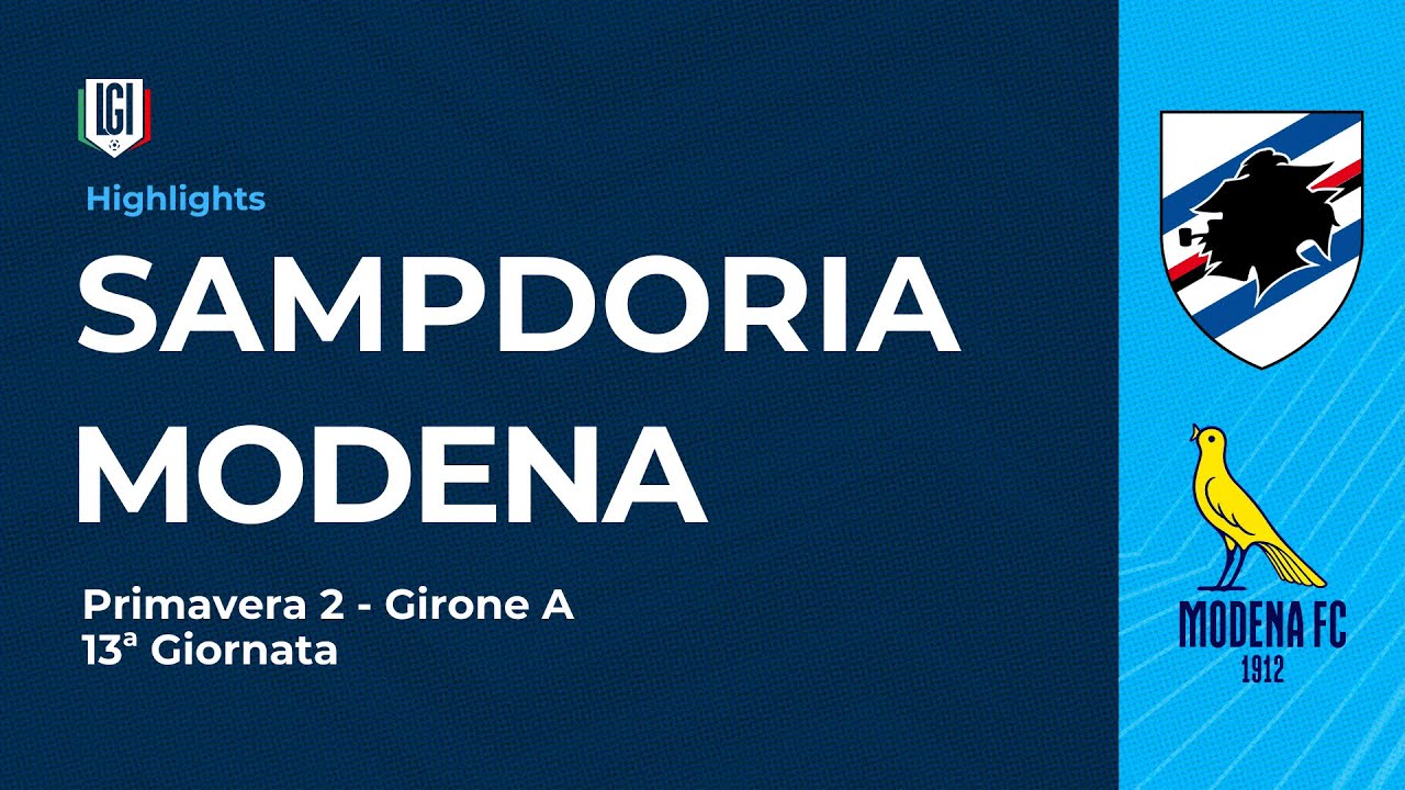 Highlights Sampdoria-Modena | 13&ordf; giornata Campionato Primavera 2 | stagione 2025-26