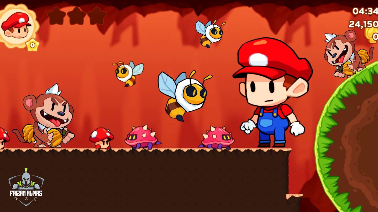 Super Meno - Jungle Platform | MGIF | Best Levels (91-100) Android Gameplay WFG