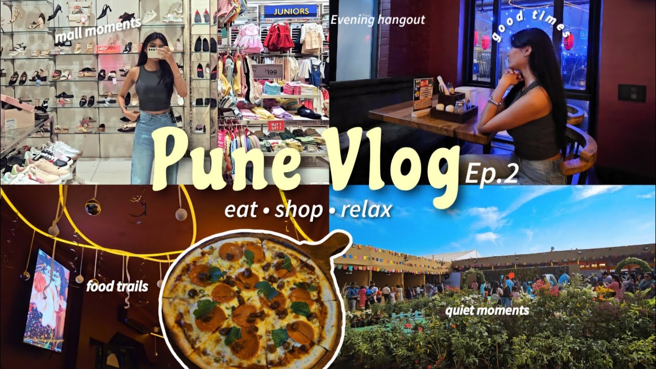 PUNE Diaries | How We Spent a Sunday Night in Pune 🌙Food 🍽️ | Mall 🛍️ | Peaceful Evening ✨ #vlog 