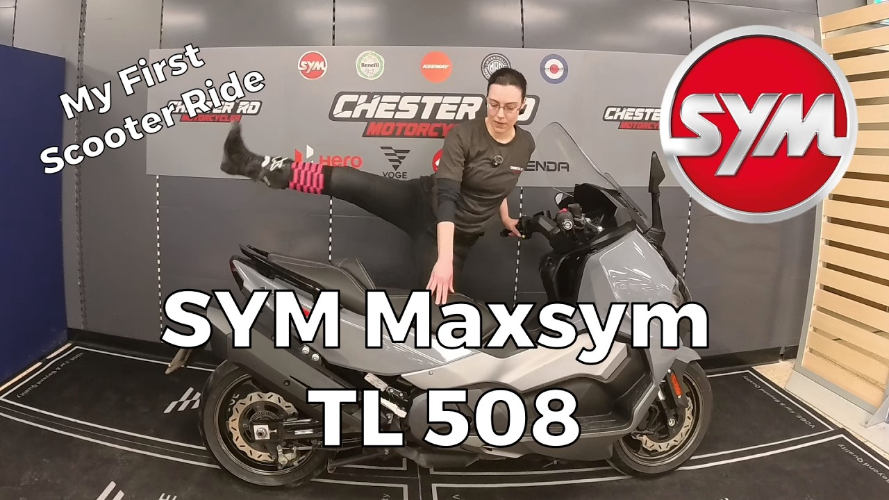SYM Maxsym TL 508 Test Ride - Comfort Style Storage Speed