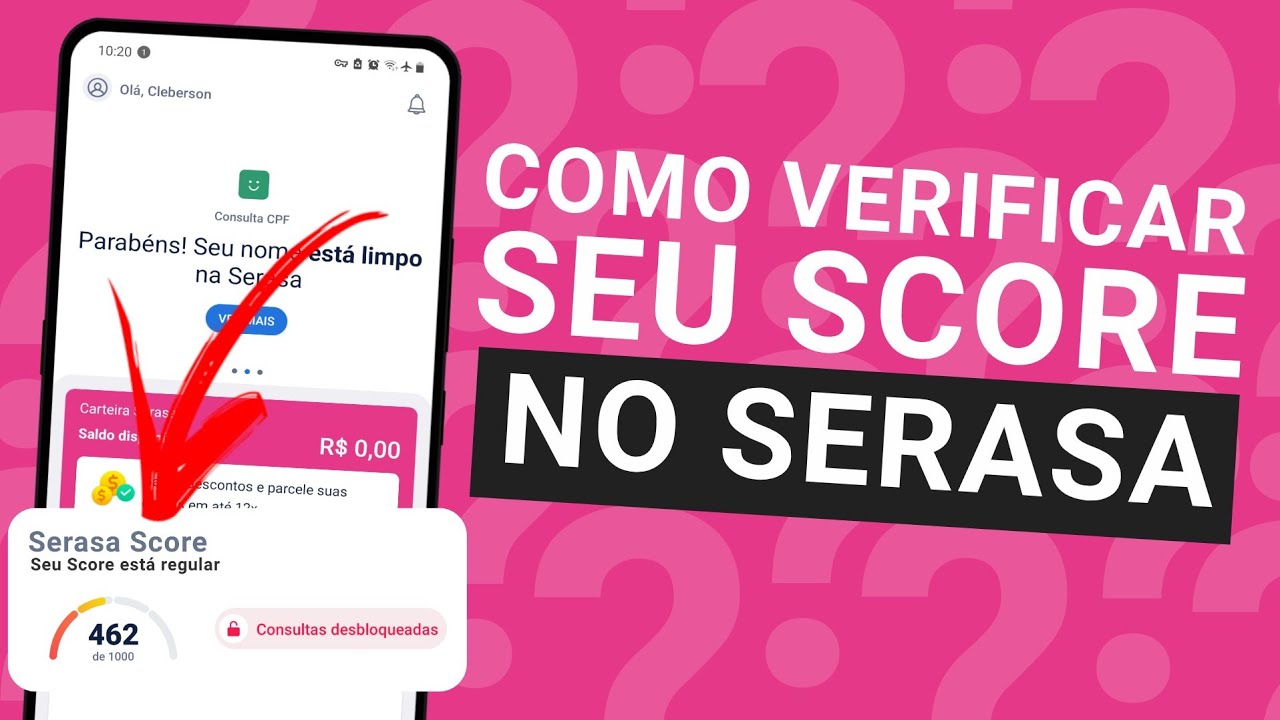 COMO VER MEU SCORE PELO CELULAR (COMO CONSULTAR SCORE CPF SERASA)