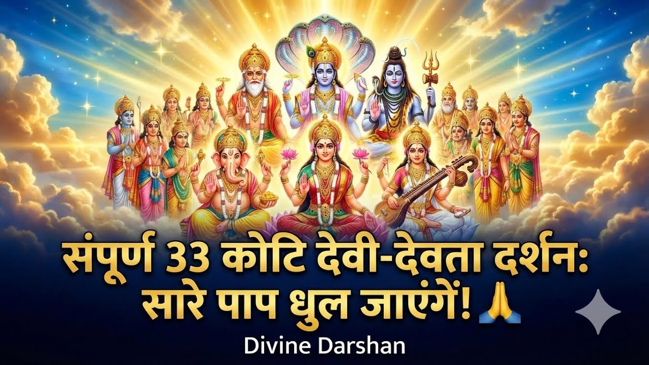 . संपूर्ण 33 कोटि देवी-देवता दर्शन: सारे पाप धुल जाएंगे! 🙏 Divine Darshan