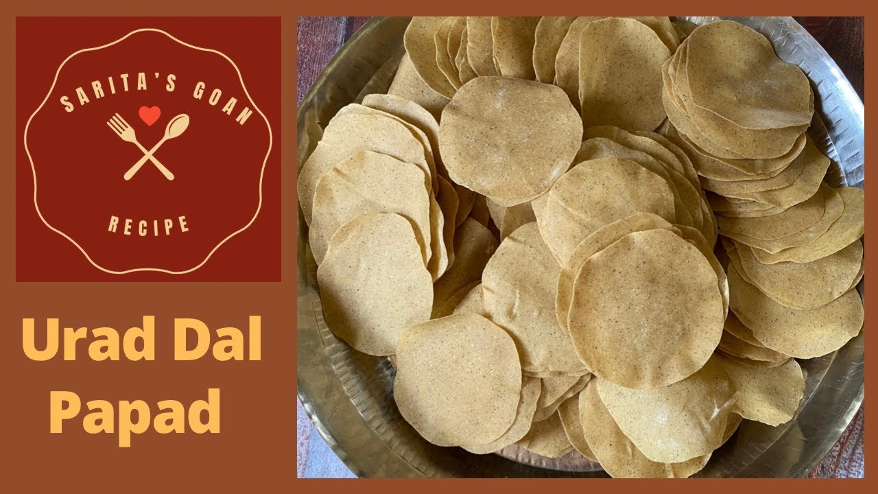 Urad Dal Papad | 1 kg Urad Dal Papad | उडीद डाळ पापड | Sarita&rsquo;s Goan Recipes |