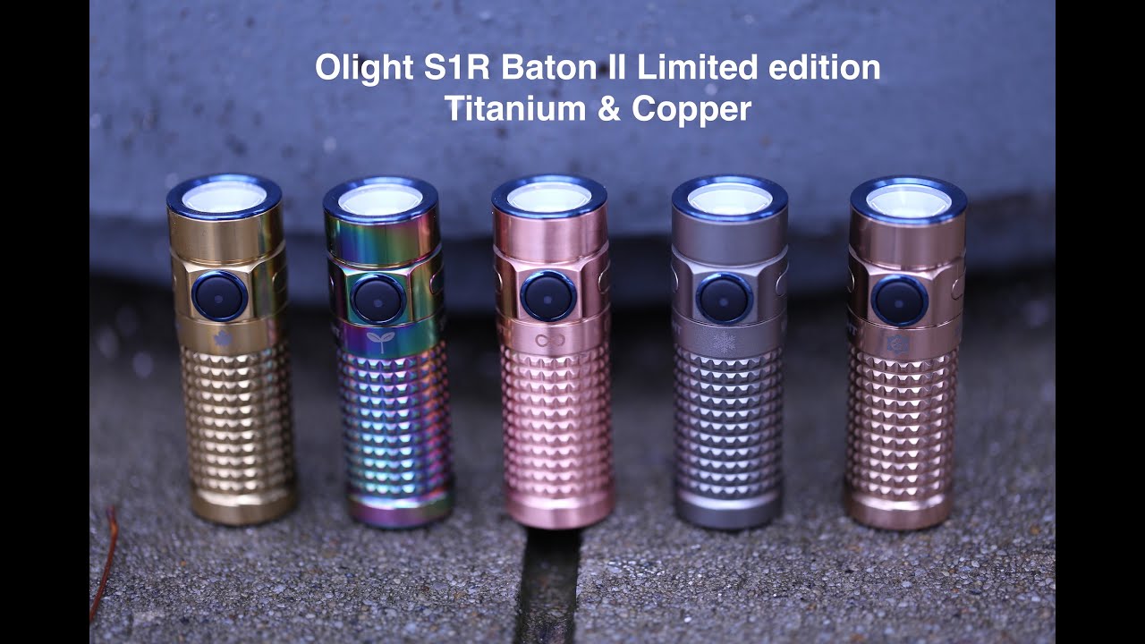 Olight S1R II in Titanium and Copper??!!!