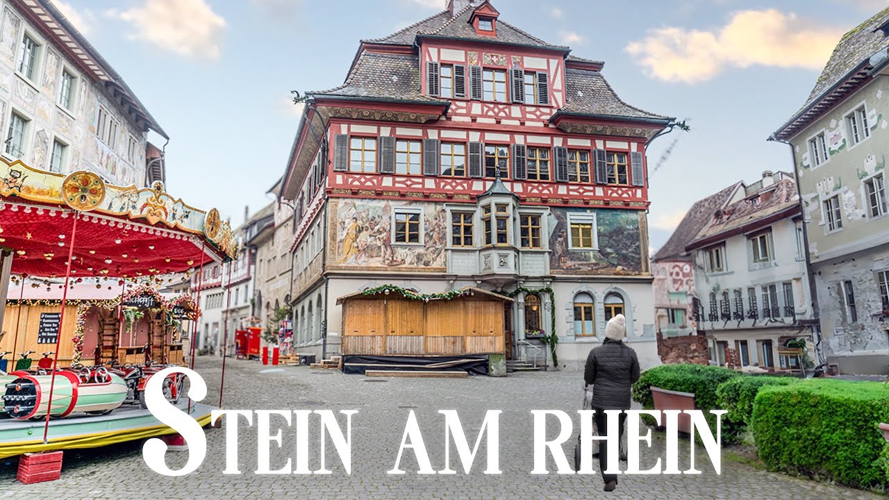 Switzerland | Stein am Rhein Christmas Market | Silent Relaxing 4K Vlog with Calming Music
