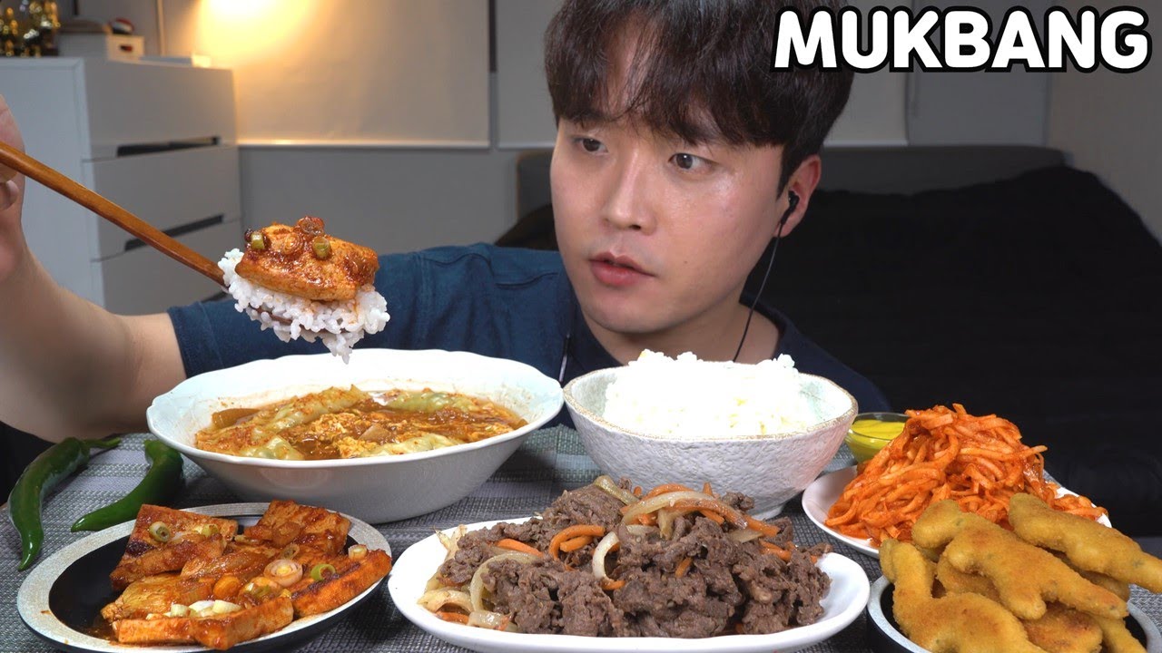 [와차밥] 버들댁 백반🍚 (김치만두국,소불고기,두부조림,용가리치킨,무생채) 먹방 MUKBANG ASMR REAL SOUND EATING SHOW COOKING RECIPE