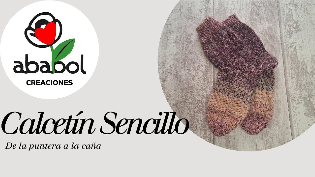 Calcetín Sencillo de la puntera a la caña.