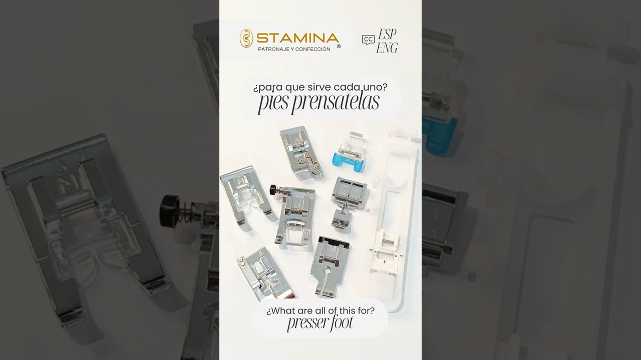 Pies prensatelas b&aacute;sicos para m&aacute;quina dom&eacute;stica | Para qu&eacute; sirve cada uno  #costura