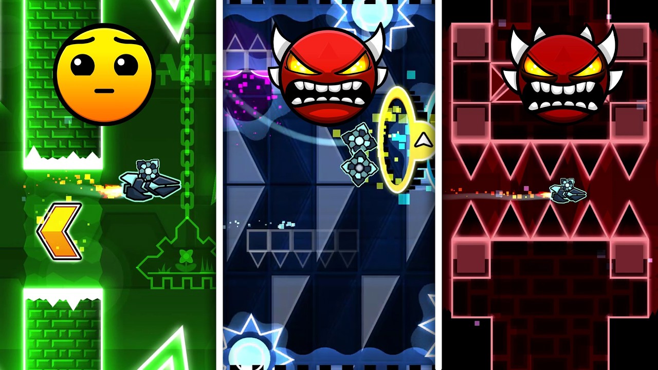 Most Popular Levels of Each Difficulty in Geometry Dash
