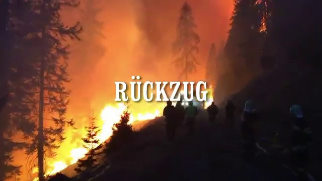 Riesiger Waldbrand in Kärnten Austria Lurnfeld / Huge forest fire in Carinthia  Austria Lurnfeld