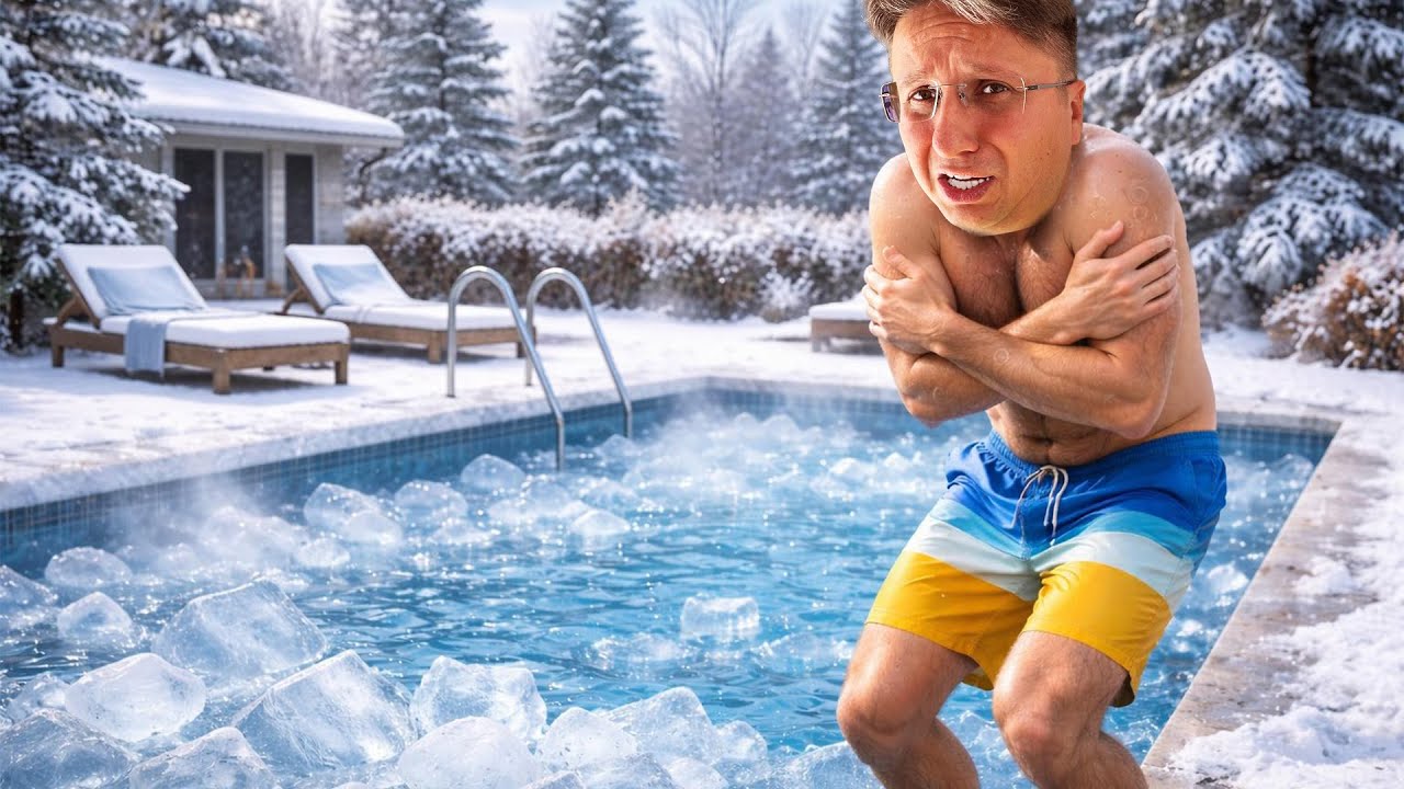 😱 Cine a CĂZUT în PISCINA ÎNGHEȚATĂ 😭 Ne-am SPERIAT 🤽