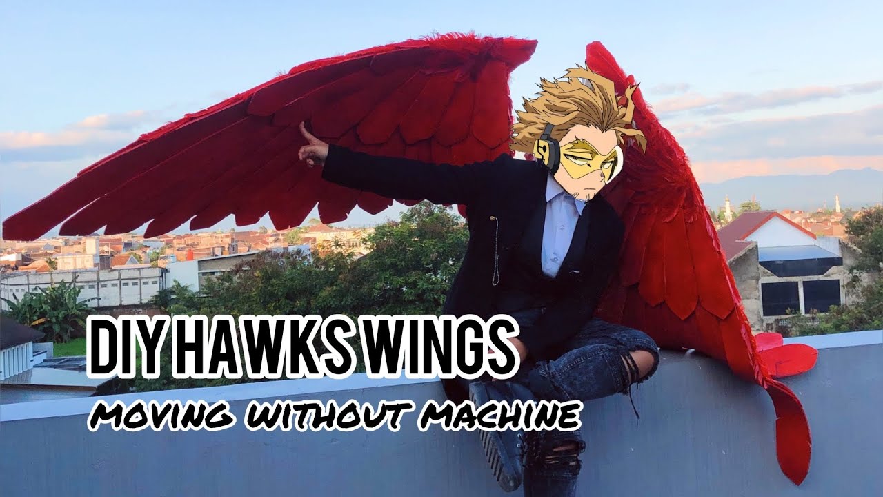 How to make moving hawks wings (without machine)