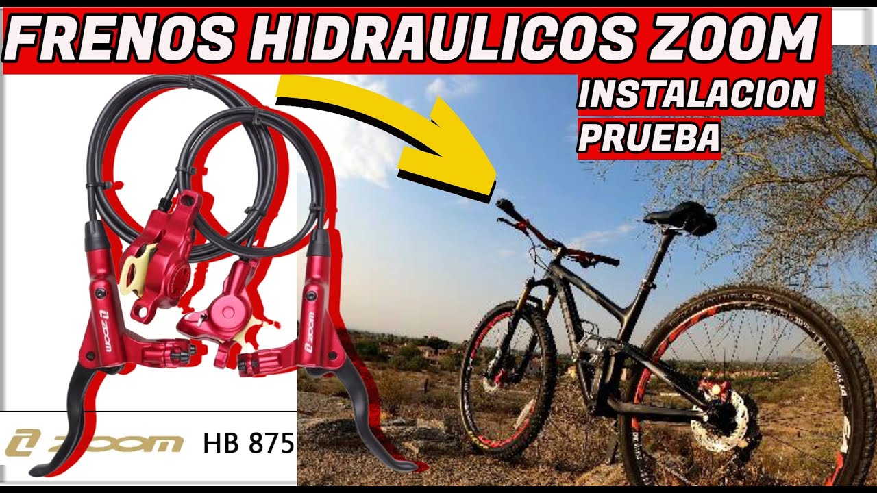 FRENOS HIDRAULICOS ZOOM  INSTALACION Y PRUEBA