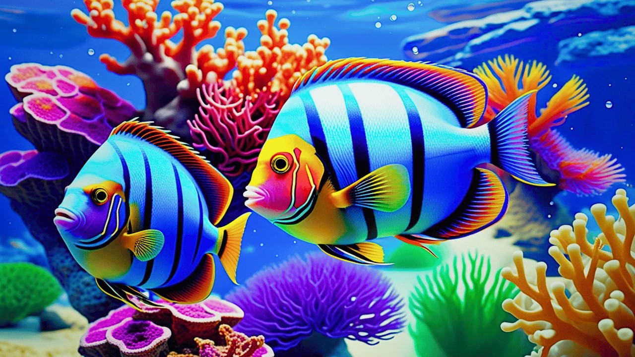 The Best 4K Aquarium 🐠 Dive Into The Mesmerizing Underwater Realm, Sea Jellyfish, Coral Reefs
