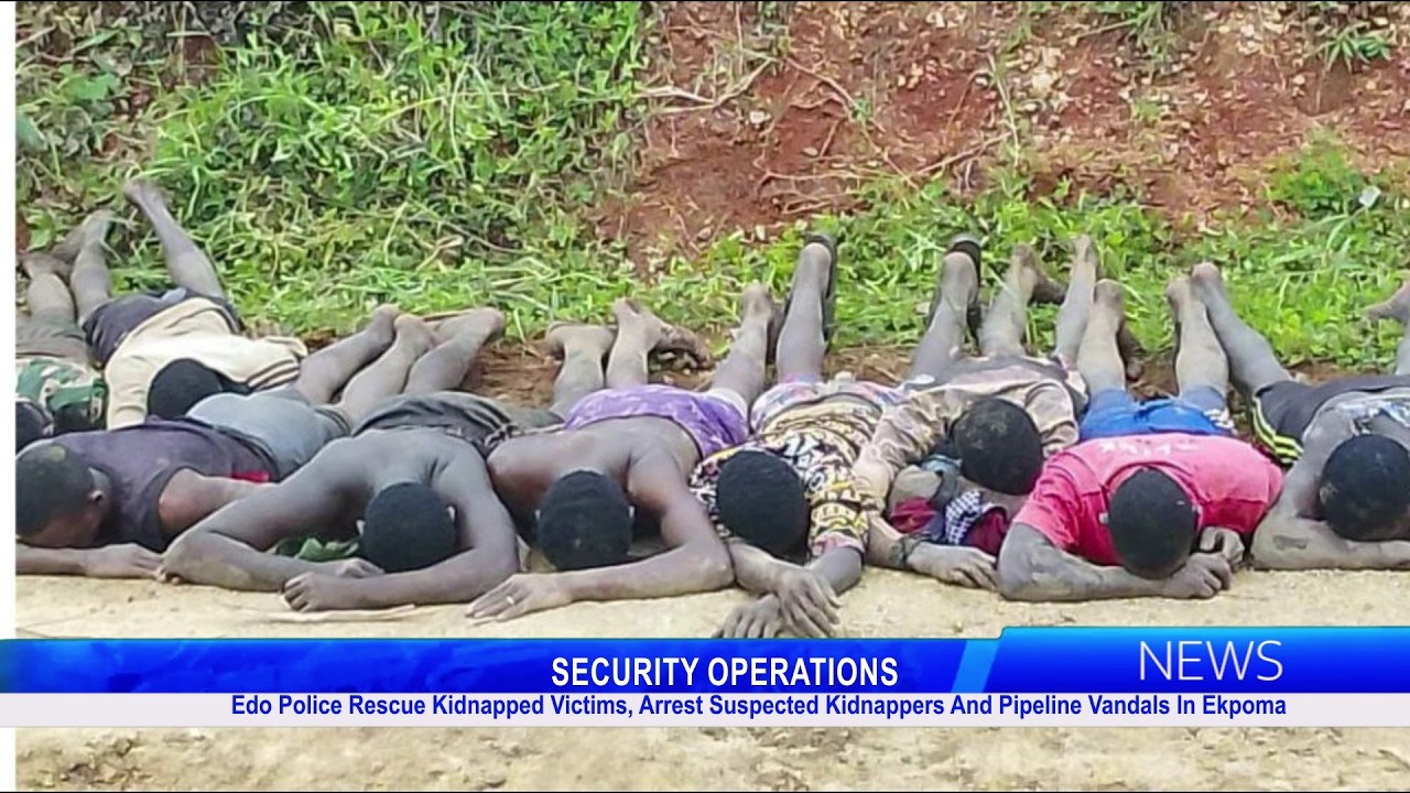 Edo Police Rescue Kidnapped Victims, Arrest Suspected Kidnappers And Pipeline Vandals In Ekpoma