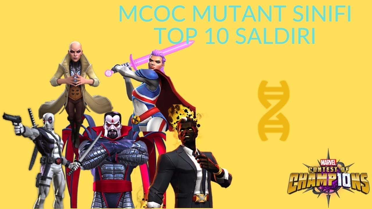 MCOC MUTANT SINIFI EN İYİ 10 SALDIRI HEROSU