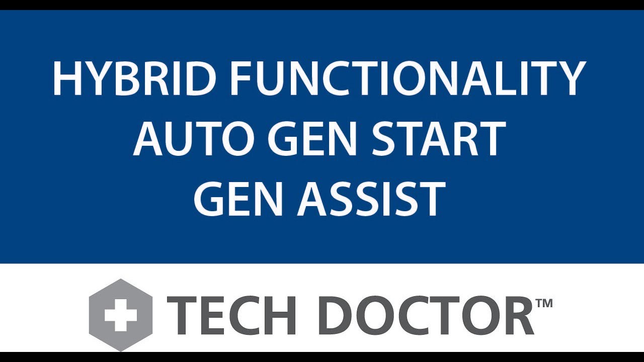 Xantrex Tech Doctor&trade; -  Hybrid vs Auto Gen Start vs Gen Assist