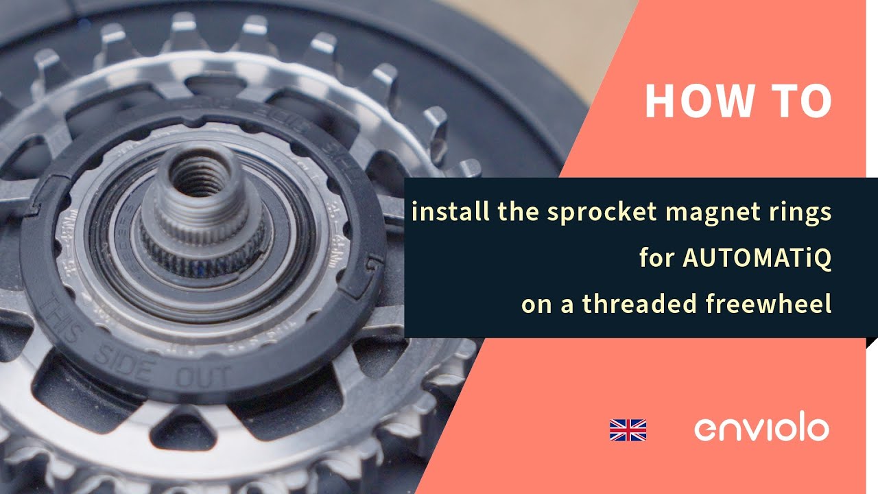 How to install the sprocket magnet rings for AUTOMATiQ on a threaded freewheel.
