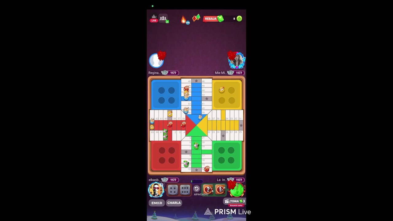 Live streaming of El kao bueno parchisi star juego
