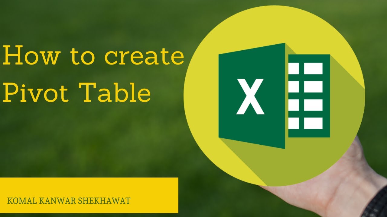 5. How to create Pivot Table || Beginner's Guide to Excel || Excel Tutorial