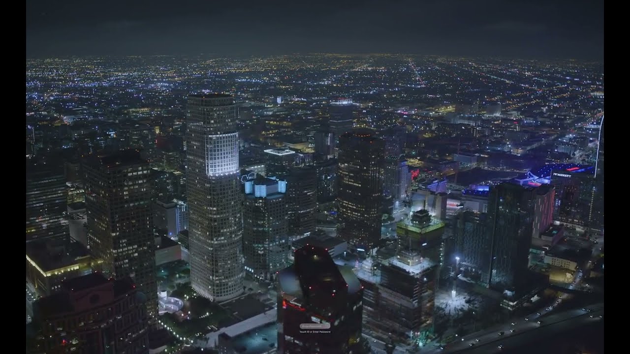 Los Angeles At Night | Mac OS Sonoma | Wallpaper