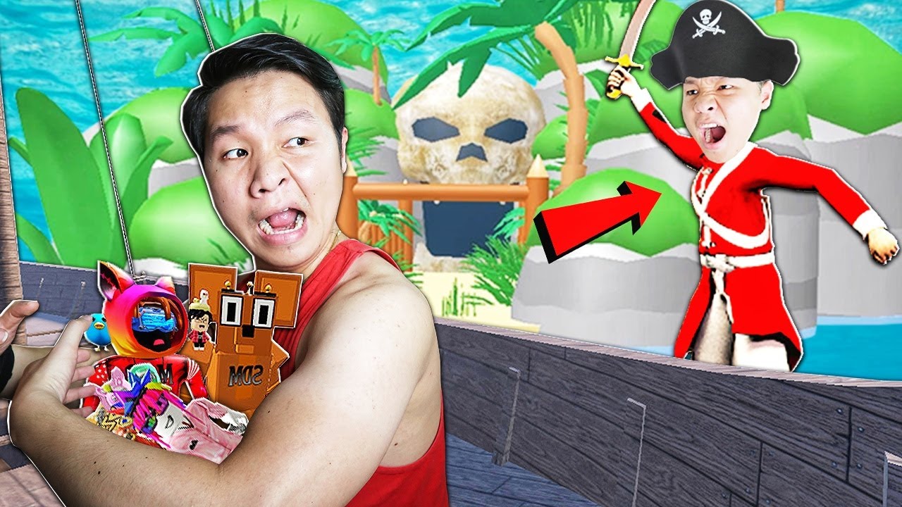 NẾU SLENDERMAN C&Ugrave;NG 500 ANH EM ĐI TẮM BIỂN M&Ugrave;A H&Egrave; BỊ BẮT L&Ecirc;N ĐẢO HẢI TẶC | Thử Th&aacute;ch SlenderMan