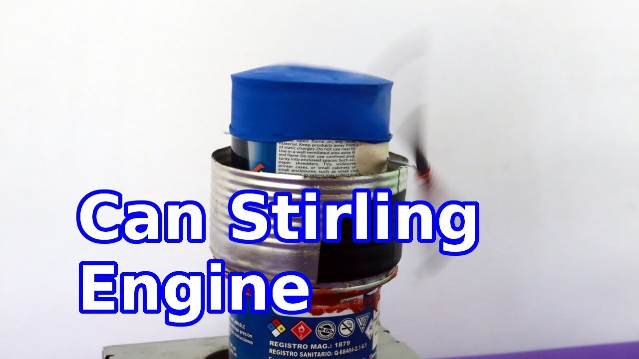 600 RPM Tin Can Stirling Engine