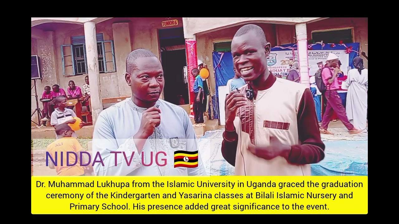 Dr. Muhammad Lukhupa from the Islamic University in Uganda graced the graduation ceremony 