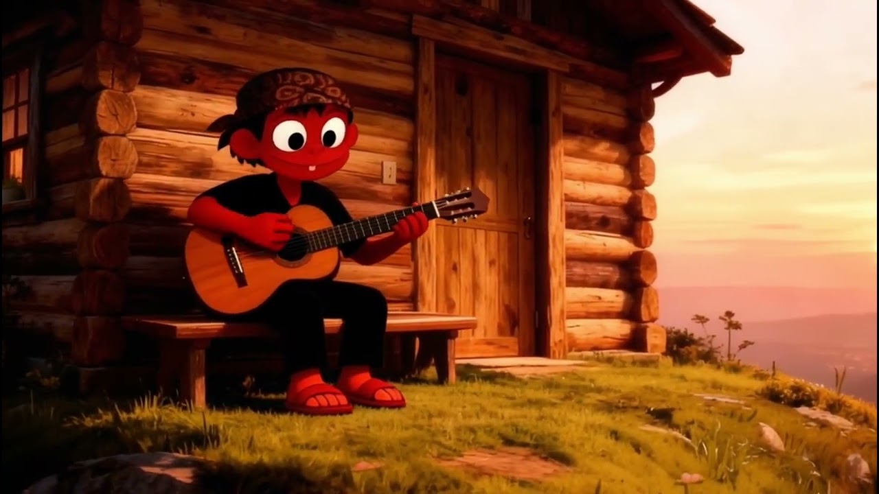 Golden Hour Chill 🌅🎸 Lofi for Sunset Guitar & Mountain Cabin Vibes
