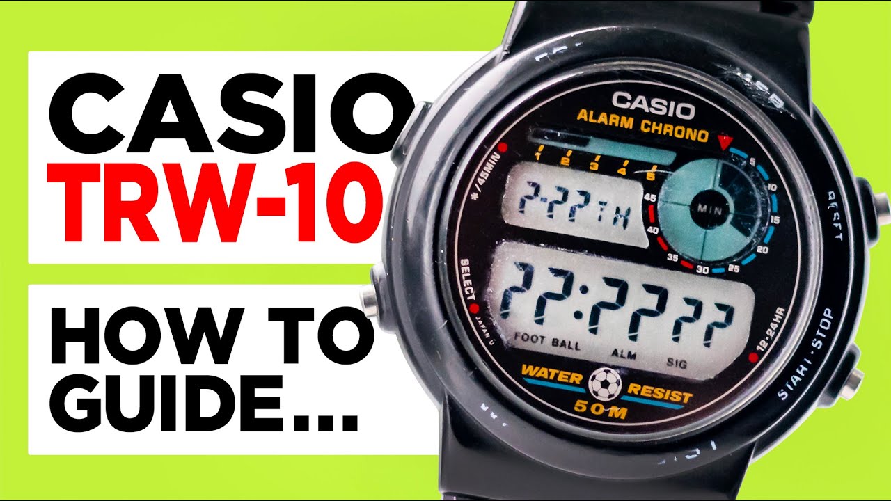 #CASIO TRW-10 (834) - HOW TO SET the Date Time, Football Timer, Timer, Stopwatch and Daily Alarm