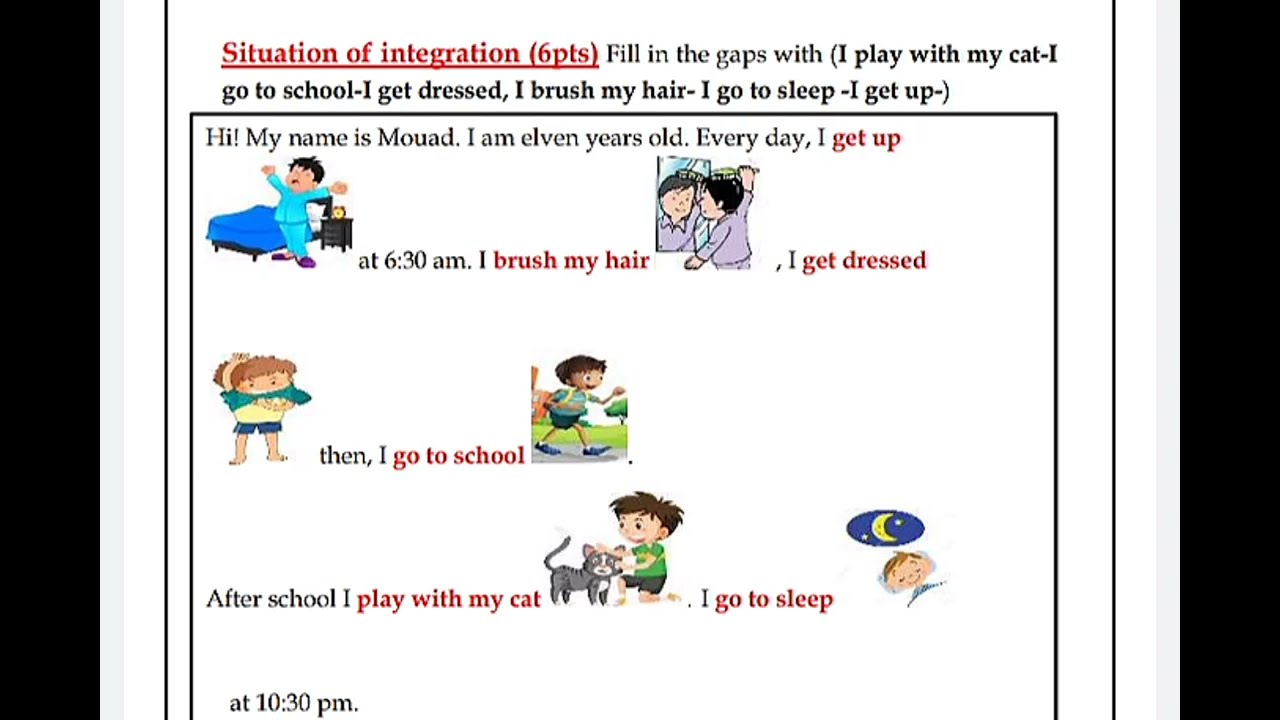 فرض الفصل الثاني في مادة اللغة الانجليزية سنة أولى متوسط 📚🤎#انجليزي #studywithme #فرض