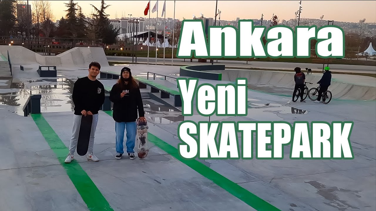 Ankara'da Yeni Skatepark!!(Bol D&uuml;şmeli Kaykay/Vlog)