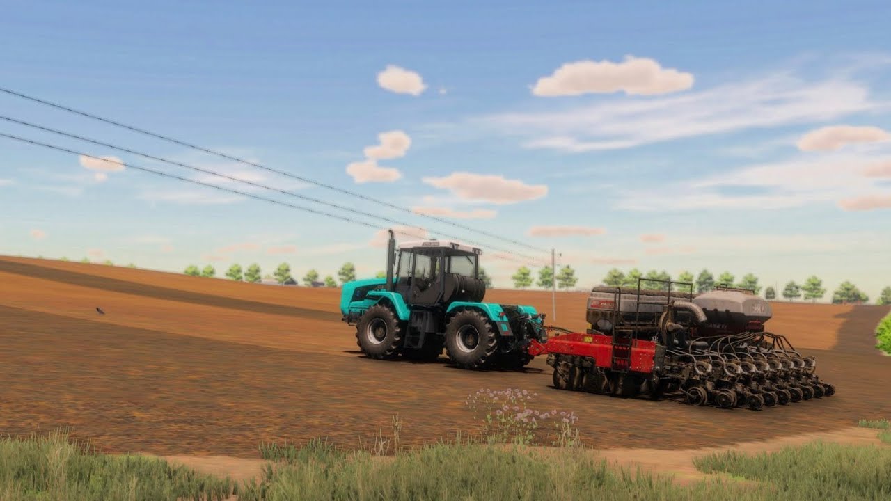 FS22 / Карта Шевченково / Sowing corn at HTZ and CASE RISER 3215