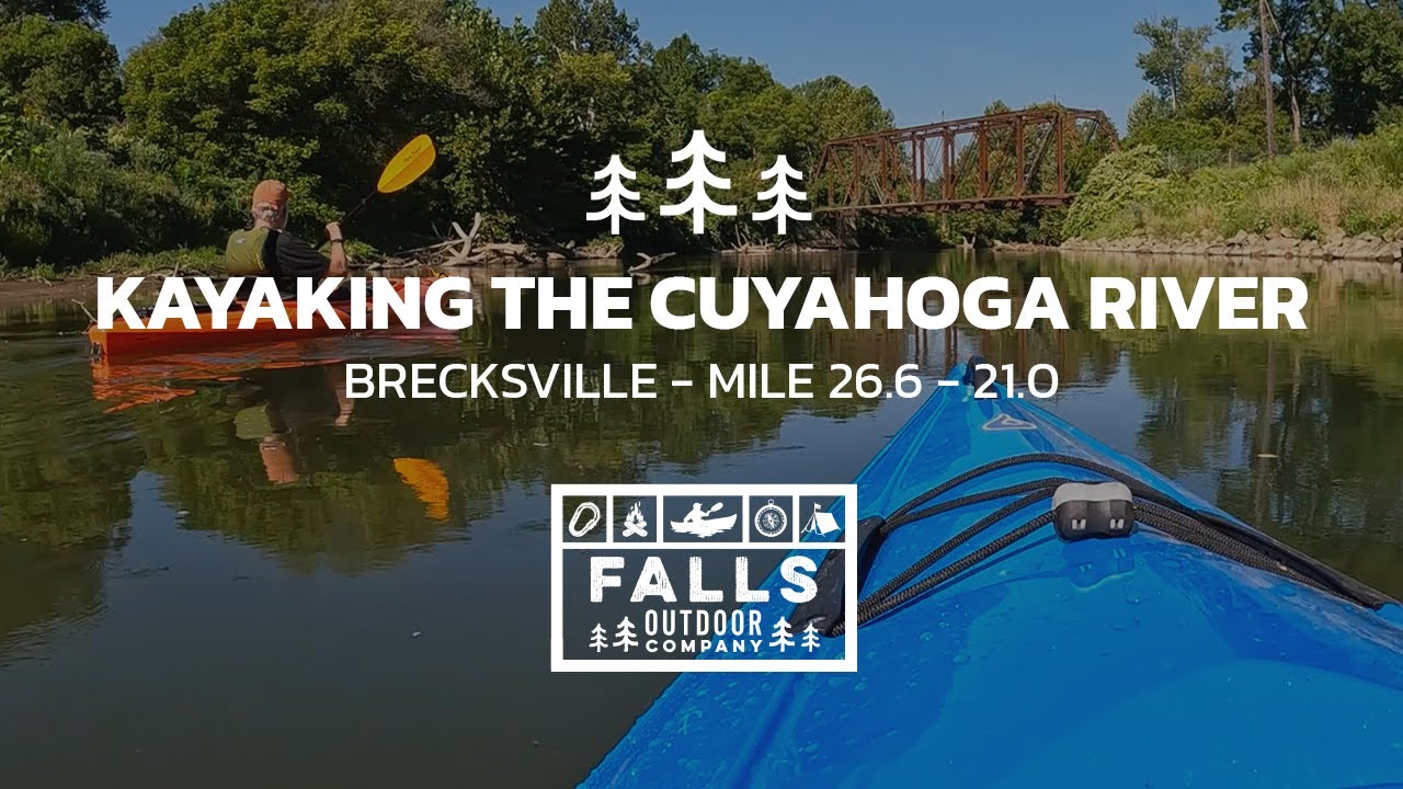 Kayaking the Cuyahoga River through Brecksville, Ohio