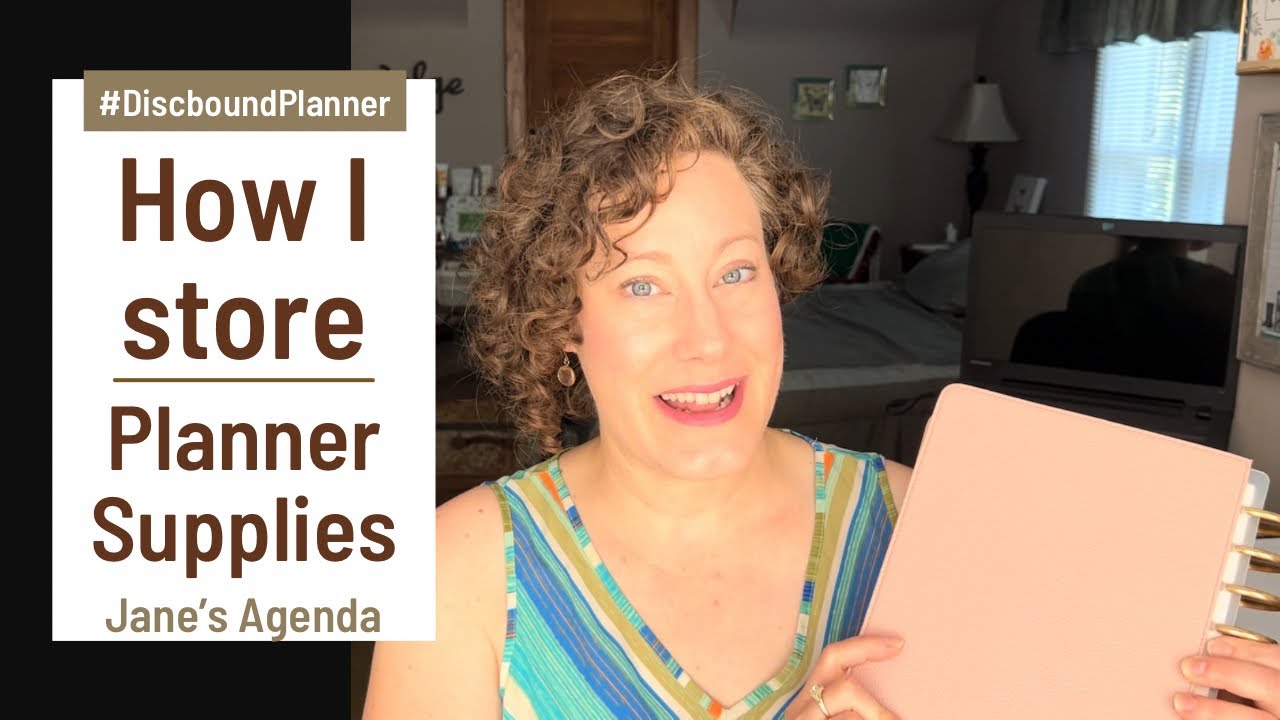 How I store planner supplies | Discbound Planner | Jane&rsquo;s Agenda