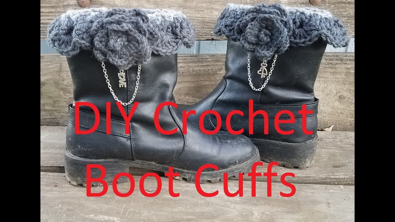 DIY Crochet Boot Cuffs Tutorial