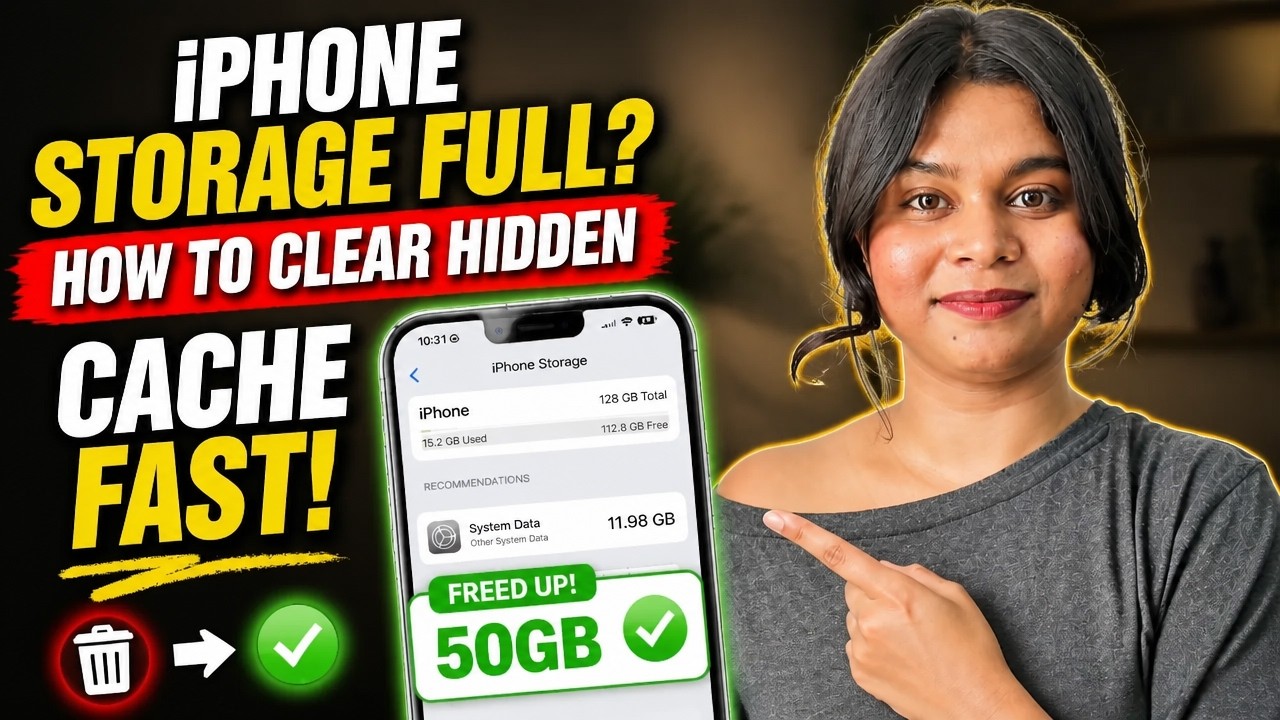 Забита память на iPhone? Как быстро очистить скрытый кэш!